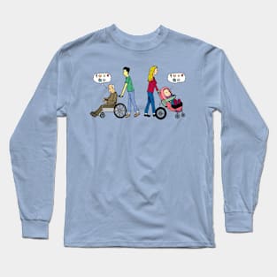 old vs. young Long Sleeve T-Shirt